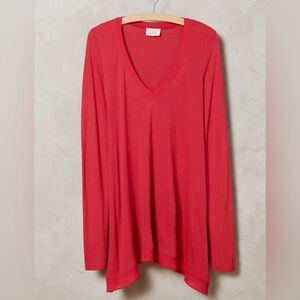 ANTHROPOLOGIE V-Neck Asymmetrical Tunic